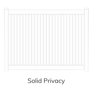 Vinyl Fence Style - Solid Privacy