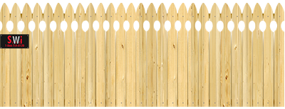 French Gothic Pickets - Wood Fence Option
