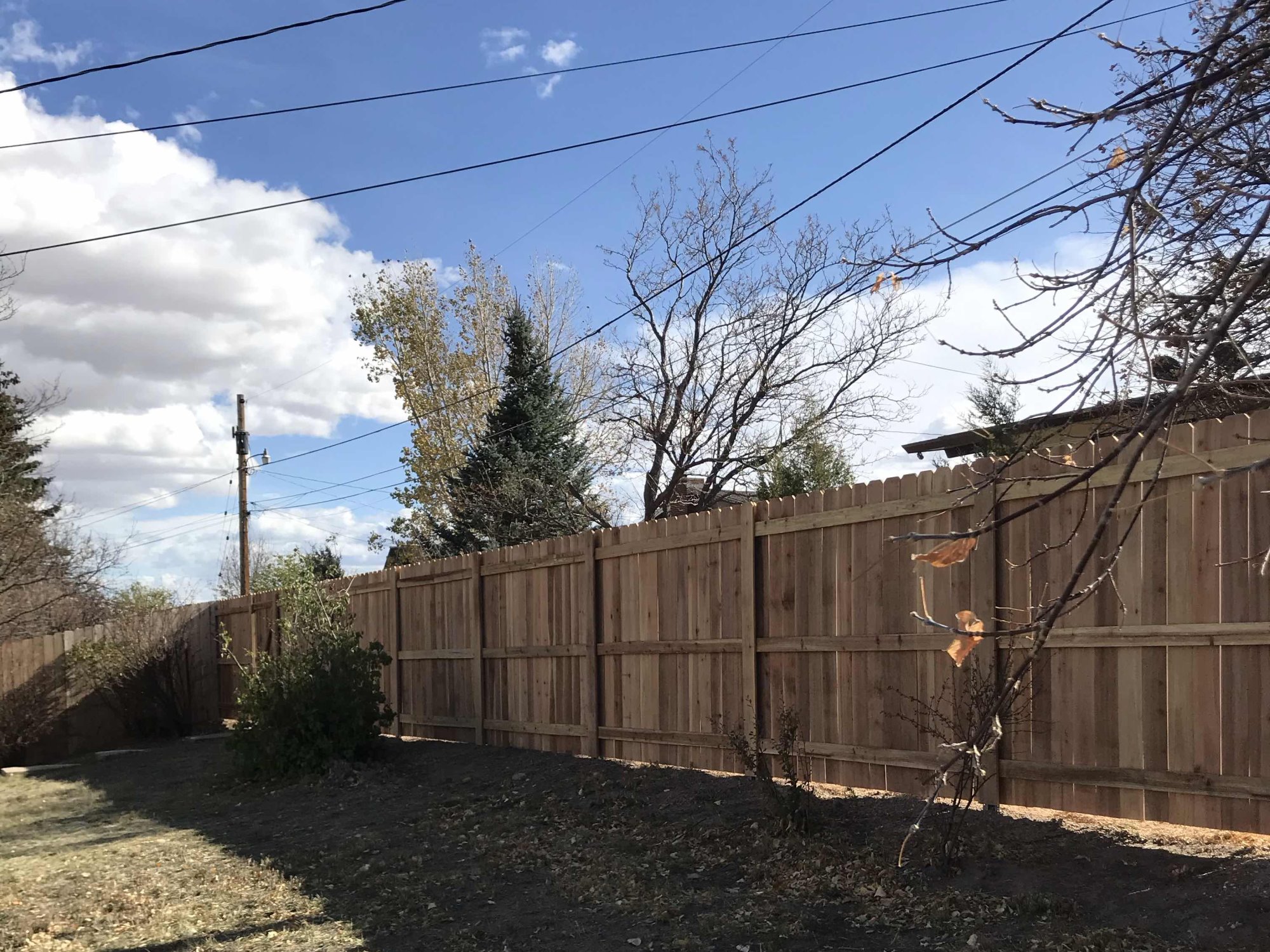 Wyoming Residential Cedar Fence Project