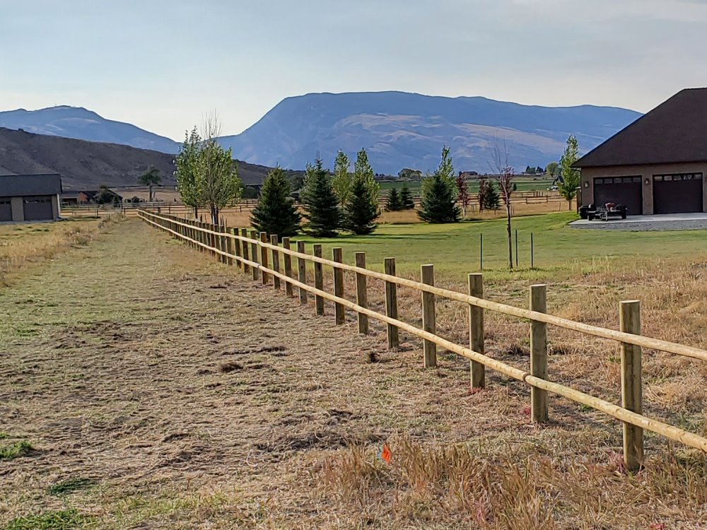 Alpine Wyoming Fence Project Photo