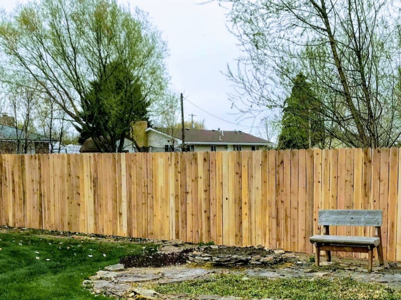 Guernsey WY stockade style wood fence